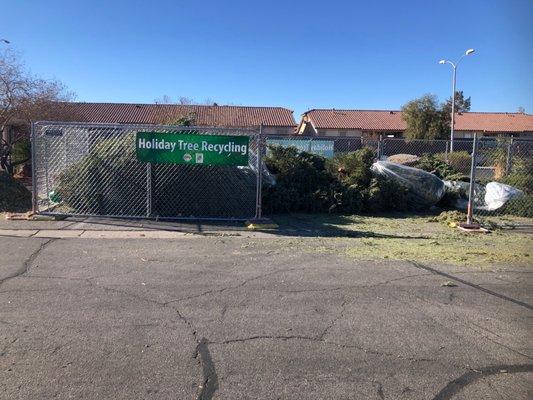 If you need to dispose of your Christmas trees, this a location to do so.