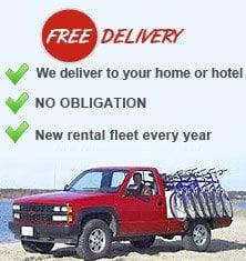 bike rentals free deliver