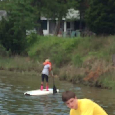 Paddle boarding