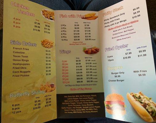 Menu inside