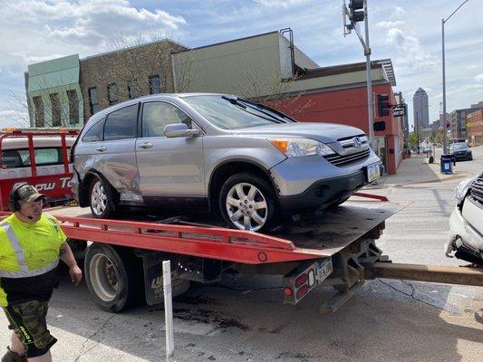 Crow Tow, hauling car to wherever.