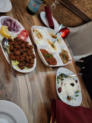 Liver Appetizer, Appetizer Mix and Shepard Salad