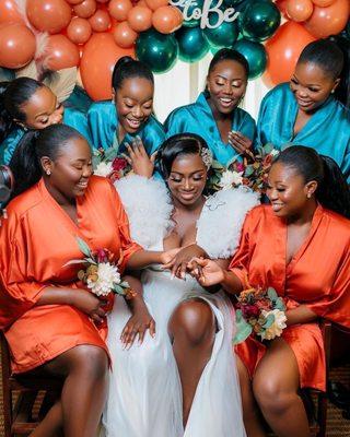 Abrafi and her bridesmaids