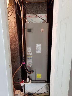 New Heat Pump Airhandler Installed 10/3/18