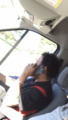 Driver on the phone