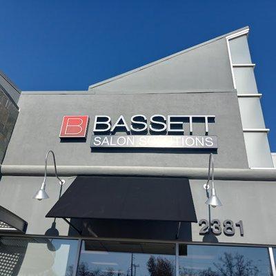 Bassett sign and logo print