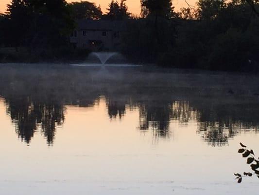 Pond at the villas .. By Jonni