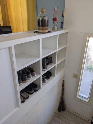 Custom cabinet by the stairs