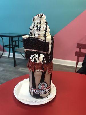 Red velvet cake shake!