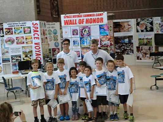 Medals Ceremony Photo - Every student can earn their own Space Flight Medal of Honor