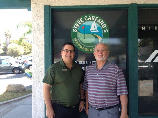 Steve Carfano with Owner of PIng Golf, John Solheim.