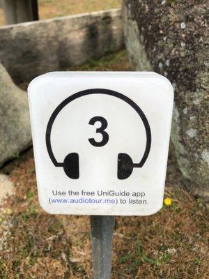 Take advantage of the audio tour on property.