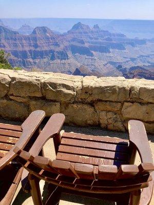 Chairs strategically placed for the ultimate viewing experiences...