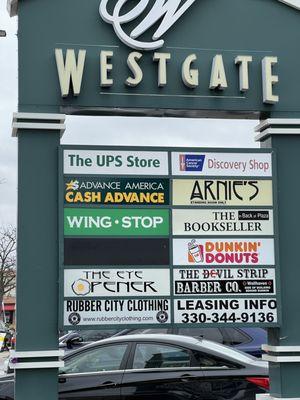 Marquee sign on Market St