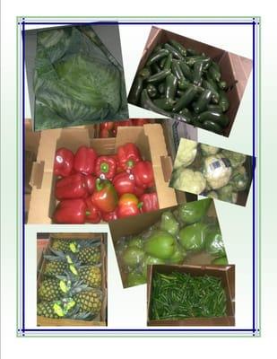 A sampling of fresh produce from our warehouse