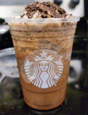 Chocolate Moch Cookie Crumble Frappuccino