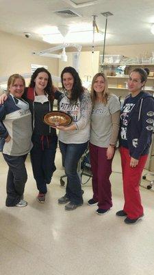 Meet the team! We sure do love our New England Patriots here.