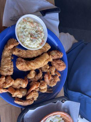 Grouper, shrimp and slaw