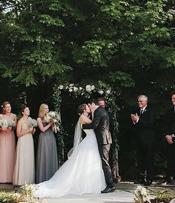 Beautiful Garden Ceremony at Homewood!  (photo cred: Alicia White Photography)