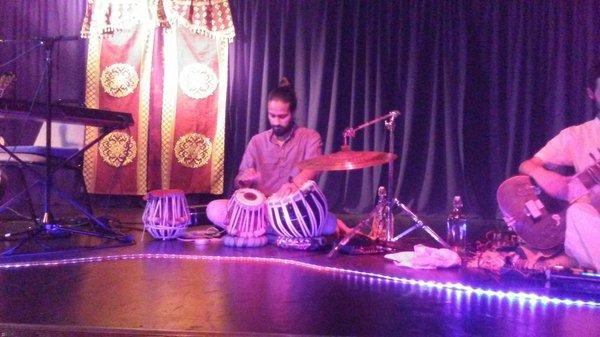 Ankush Vimawala of on tablas