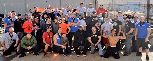 A great turnout for our first Strongman/woman contest. Metroflex Gym's Strongman Challenge. A USS National qualifier!