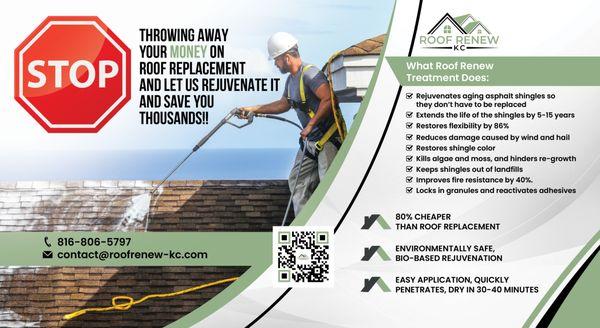 Roof Renew Treatment Education