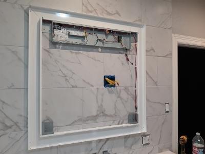 Lighted LED mirror frame