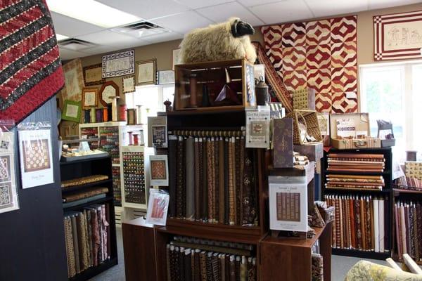 The "Repro Room" and lots of old fashioned looking fabrics.