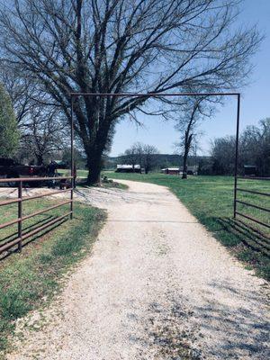 Driveway entrance