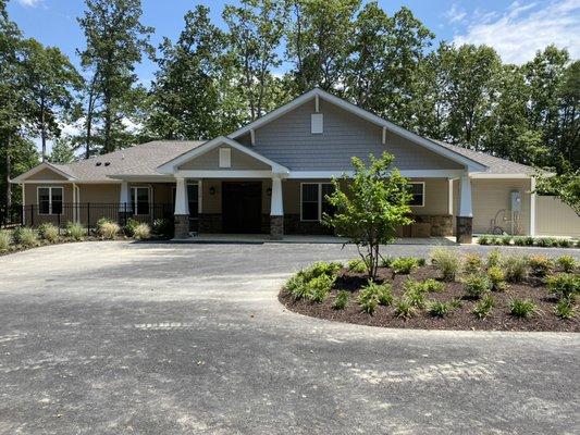 Front entrance to our single-story home