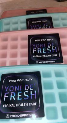 Yoni de fresh ice tray to grab and go as needed