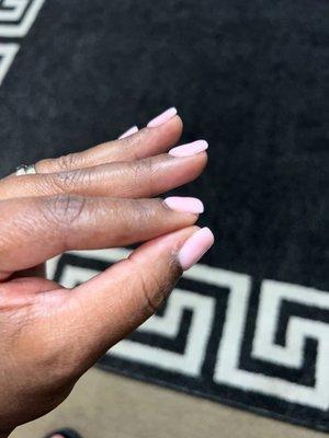 Bumpy nails and cut up cuticles by Bebe