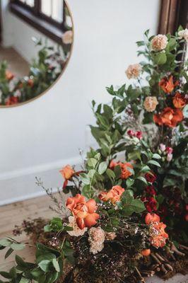 In Studio Flower Installation photo by Alana Davis Photography