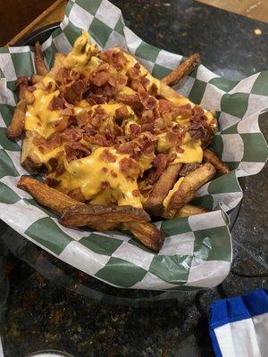 Fries, so salty, cooked in old grease; unable to eat