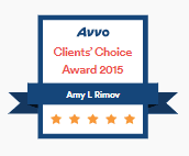 Amy Rimov received Avvo's Clients' Choice Award in 2015.