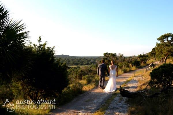 Walking into their future Wedding at Chapel Dulcinea