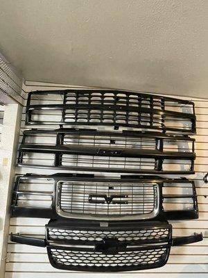 Chevy and GMC obs grilles along with 03-07 Silverado SS grille