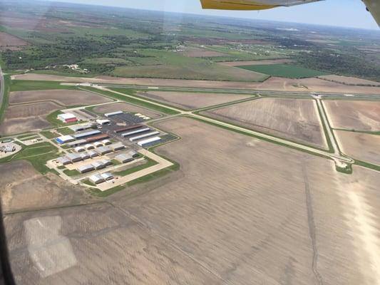 Sky view of McGregor Executive Airport, home of JAG Aviation.