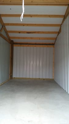 A look inside a new 10'x20' unit