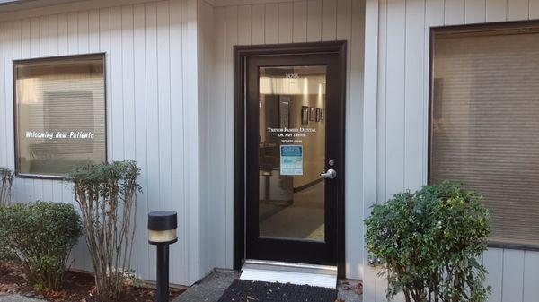 View of our front door.  We are in Suite 1 of the Tualatin Park Plaza Building - come visit us today!