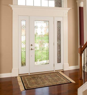 Interior of Entry Door with Side Lites