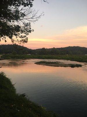 The view of the Elk River from our campsite.