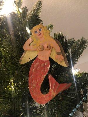 Mermaid Christmas ornament