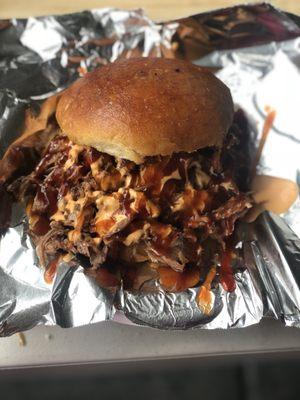 Pulled pork sandwich