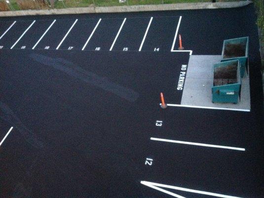 Seal Coating and Striping Painting Parking Lines