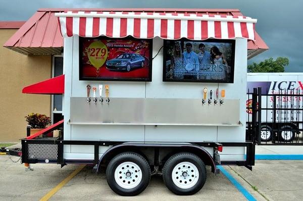 Mobile Beer Trailer - dispense up to 8 kegs at a time