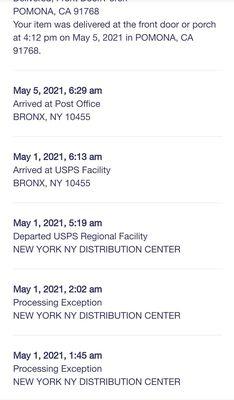 Package Tracking from USPS