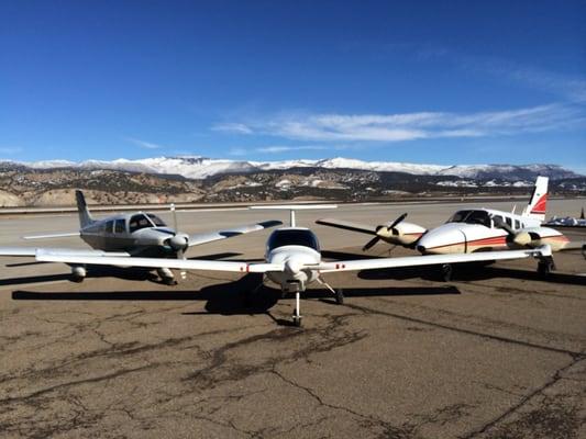 Our fleet of aircraft provide a wide range of capabilities for training and scenic flights from 1-7 passengers.