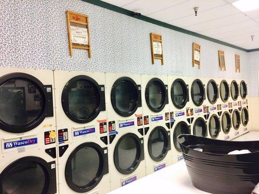 Huge dryers.