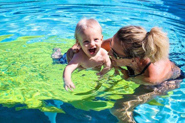 Crawfish Aquatics lessons start at 6 months!